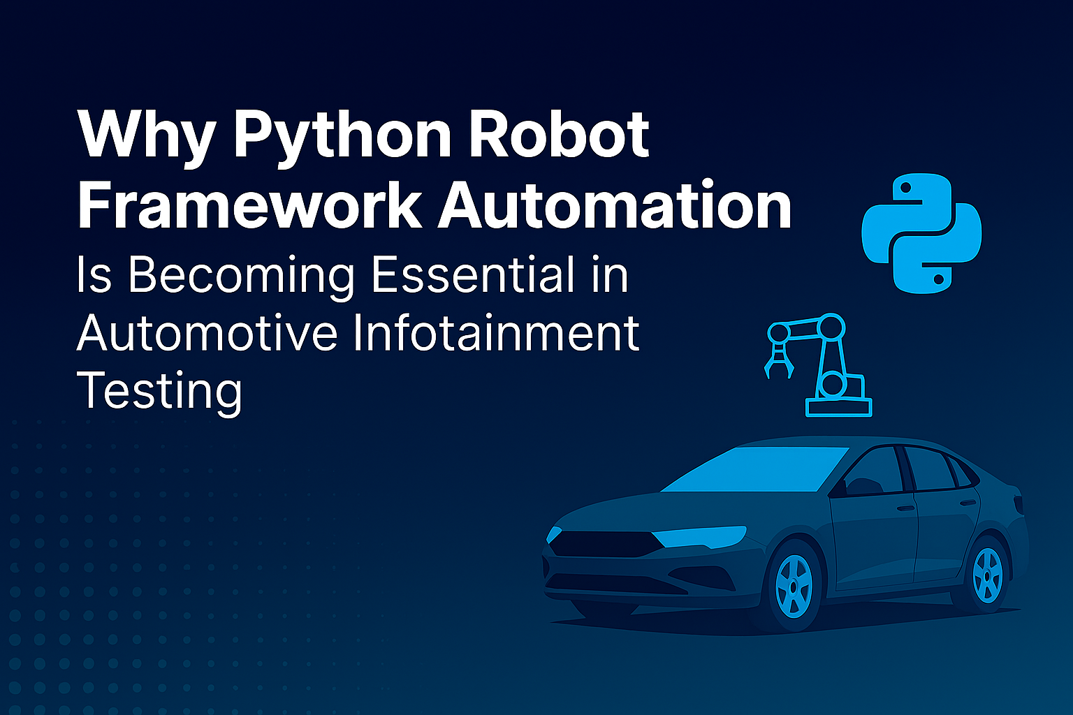 Python Robot Framework is Essential in Automotive Infotainment Testing